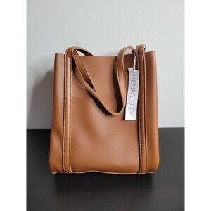 NEW Henny & Lev Vegan faux Leather Tote Bag Purse With Dust Bag And Tags